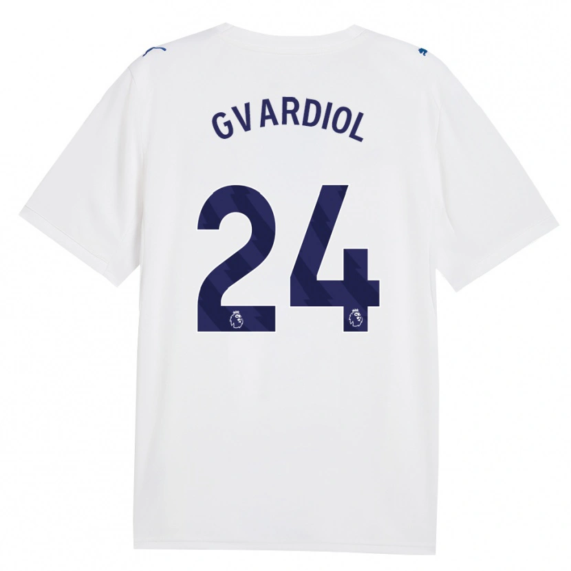 Danxen Women Josko Gvardiol #24 Navy White Third Jersey 2026/27 T-Shirt