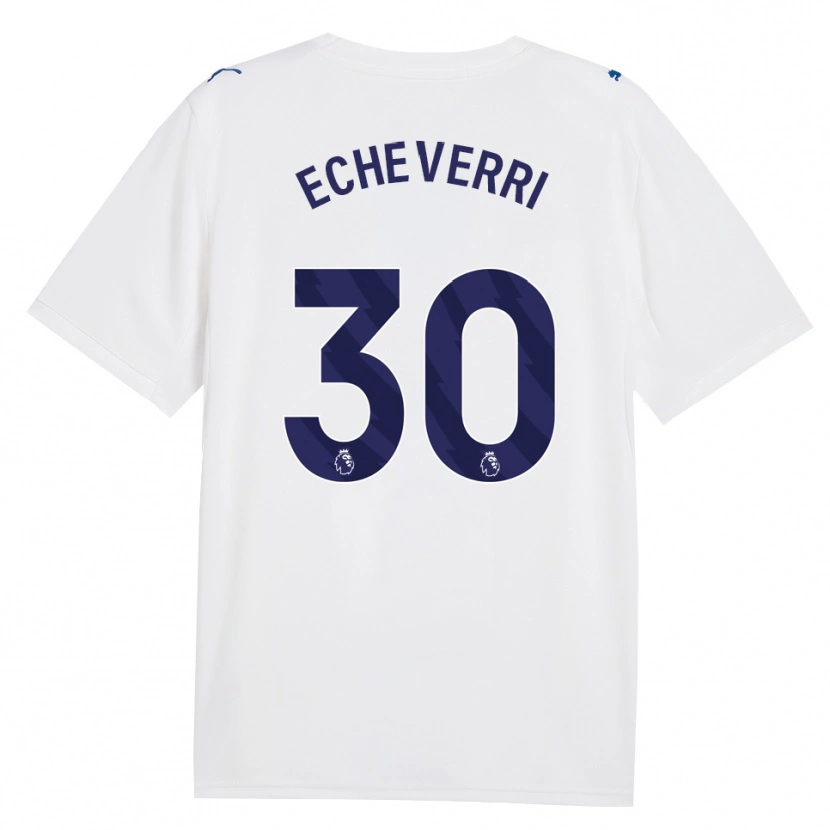 Danxen Women Claudio Echeverri #30 Navy White Third Jersey 2026/27 T-Shirt