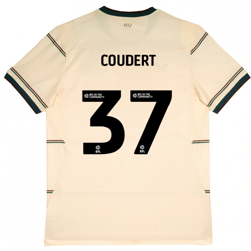 Danxen Women Grégoire Coudert #37 Beige Burgundy Away Jersey 2026/27 T-Shirt