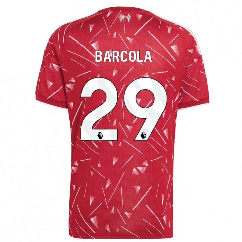 Danxen Women Bradley Barcola #29 White Red Home Jersey 2026/27 T-Shirt