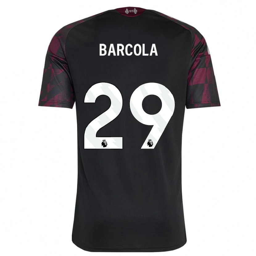 Danxen Women Bradley Barcola #29 Black White Purple Third Jersey 2026/27 T-Shirt
