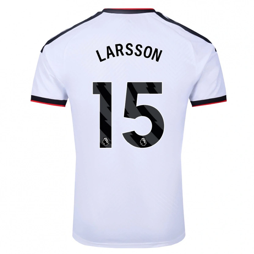 Danxen Women Hugo Larsson #15 White Black Red Home Jersey 2026/27 T-Shirt