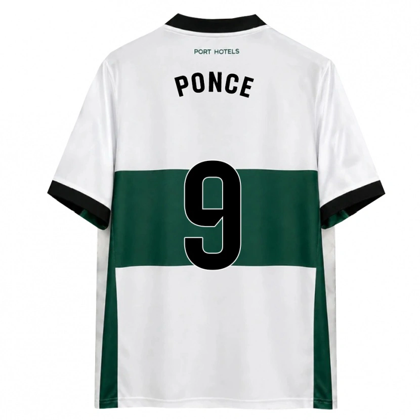 Danxen Kid Ezequiel Ponce #9 Green White Red Home Jersey 2026/27 T-Shirt