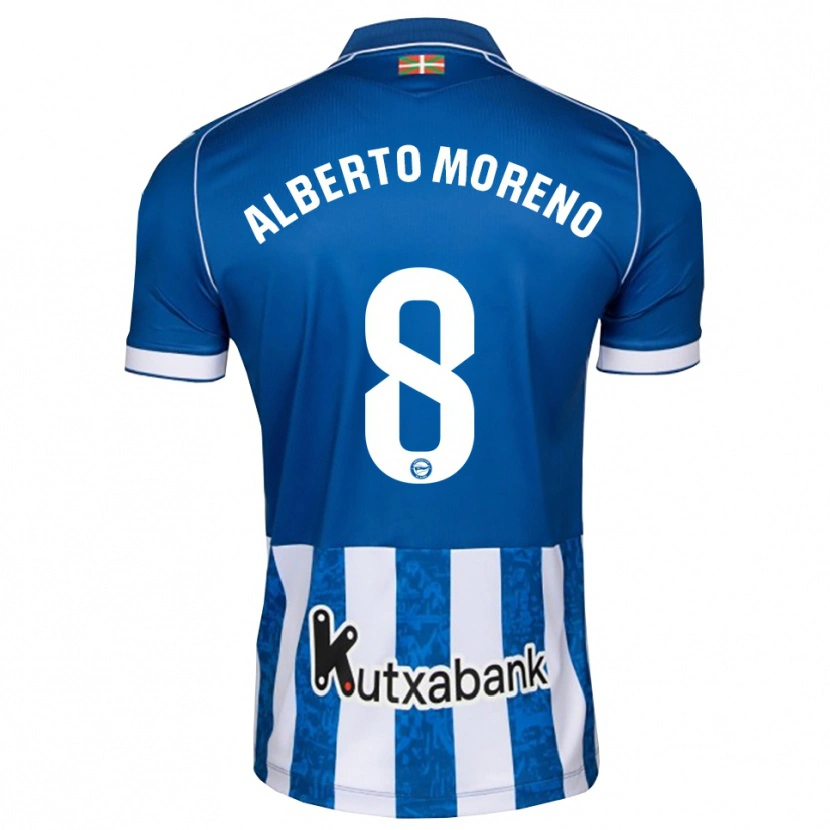 Danxen Kid Alberto Moreno #8 Blue White Black Home Jersey 2026/27 T-Shirt