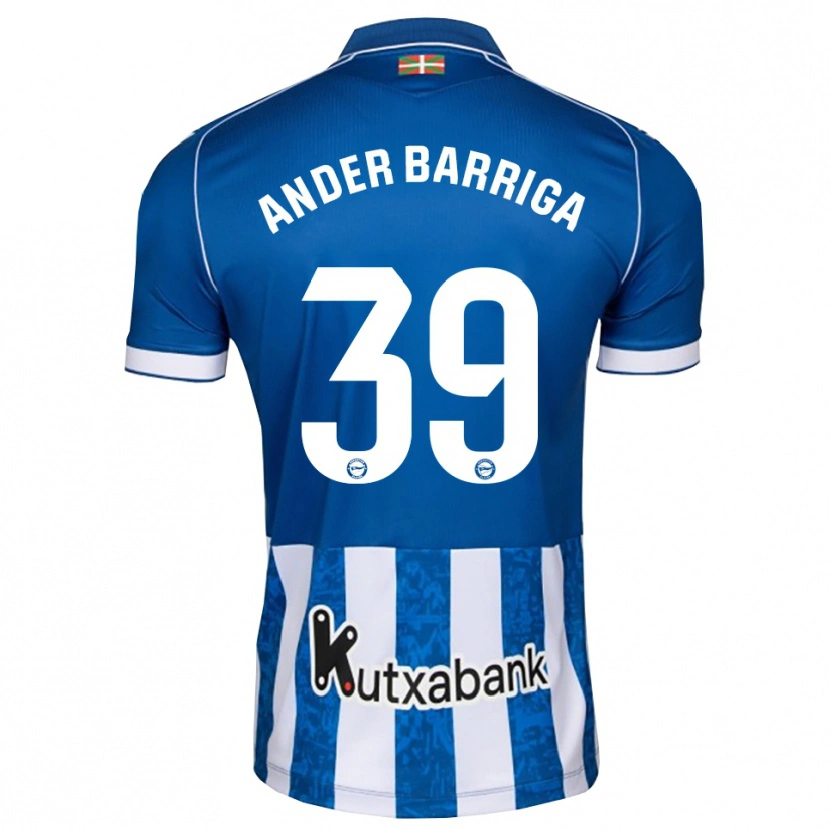 Danxen Kid Jon Ander Barriga #39 Blue White Black Home Jersey 2026/27 T-Shirt