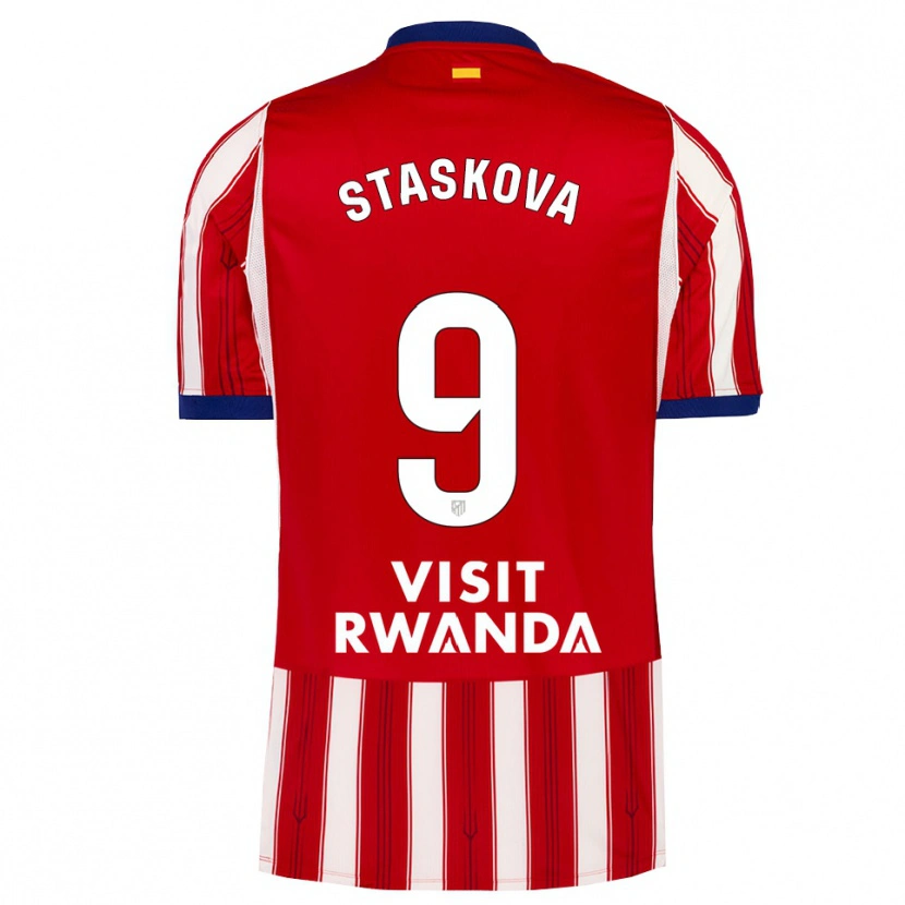 Danxen Kid Andrea Staskova #9 Royal Blue Red White Home Jersey 2026/27 T-Shirt