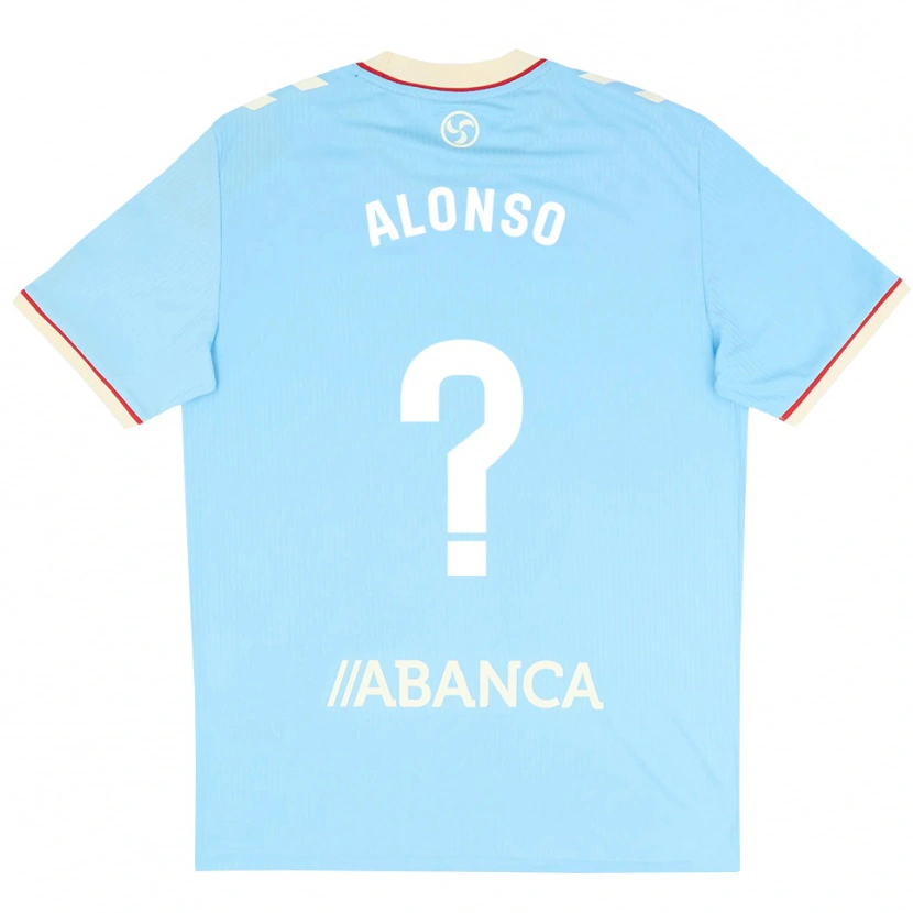 Danxen Kid German Alonso #0 Sky Blue White Red Home Jersey 2026/27 T-Shirt