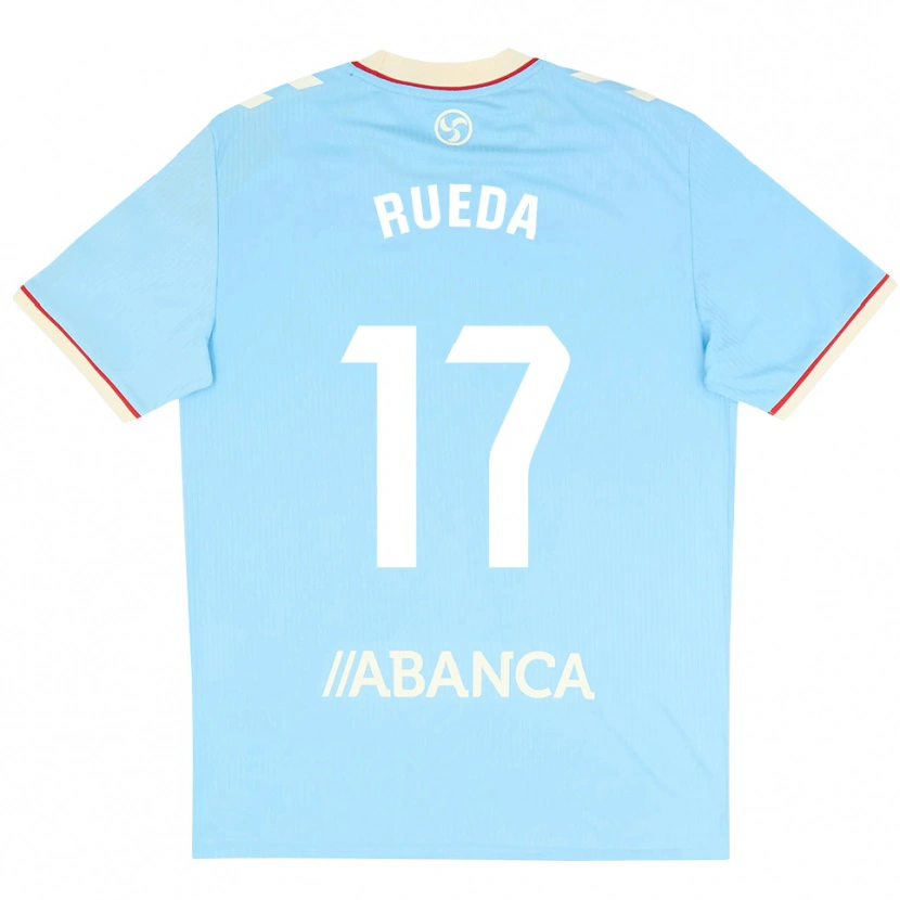 Danxen Kid Javi Rueda #17 Sky Blue White Red Home Jersey 2026/27 T-Shirt
