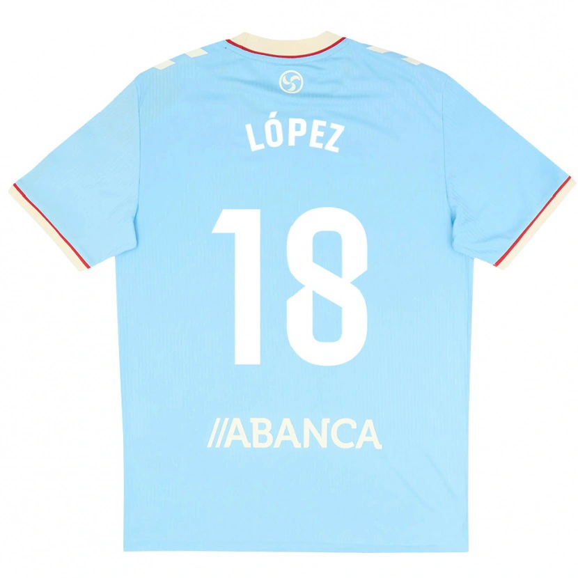 Danxen Kid Diego López #18 Sky Blue White Red Home Jersey 2026/27 T-Shirt