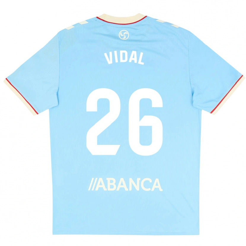 Danxen Kid Marc Vidal #26 Sky Blue White Red Home Jersey 2026/27 T-Shirt