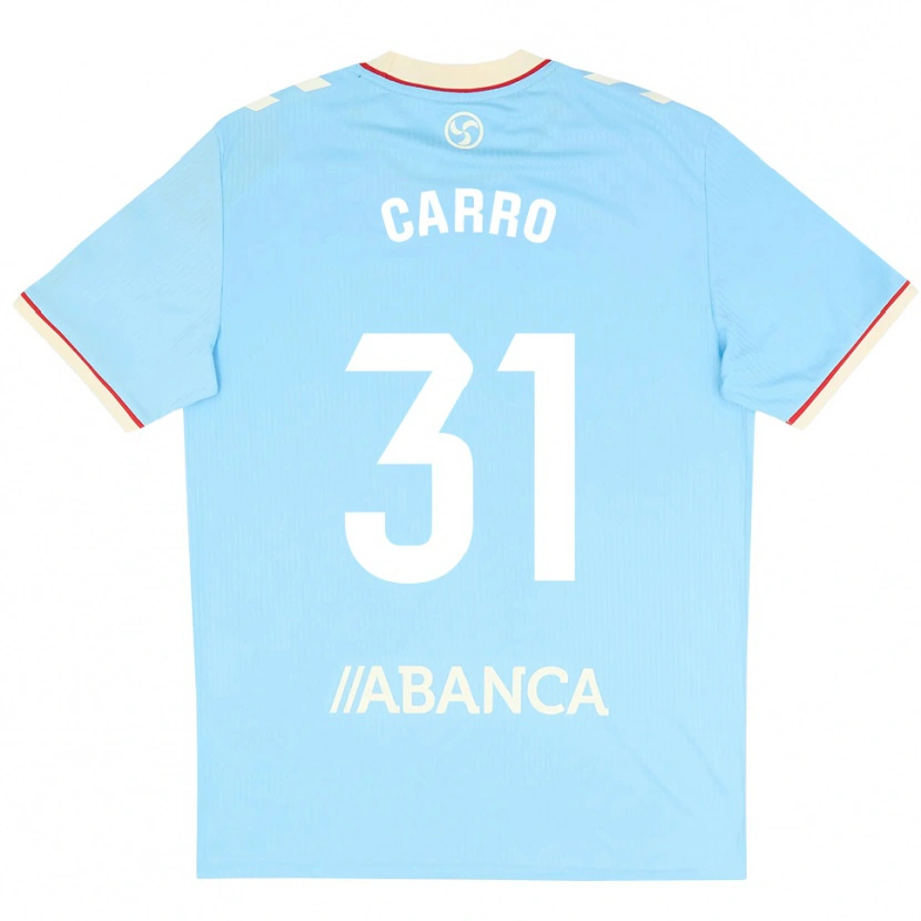 Danxen Kid Cristian Carro #31 Sky Blue White Red Home Jersey 2026/27 T-Shirt