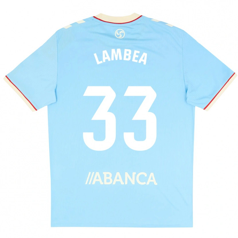 Danxen Kid Jorge Lambea #33 Sky Blue White Red Home Jersey 2026/27 T-Shirt