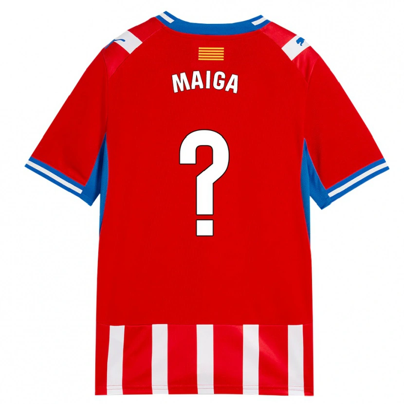 Danxen Kid Zakarya Maiga #0 Red White Sky Blue Home Jersey 2026/27 T-Shirt