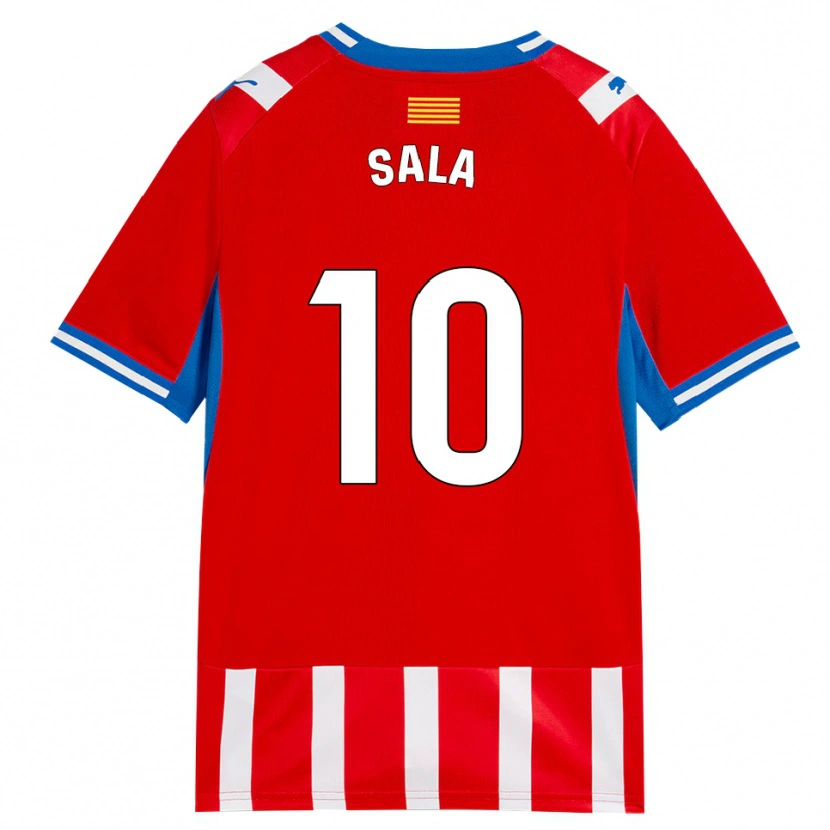 Danxen Kid Georgina Sala #10 Red White Sky Blue Home Jersey 2026/27 T-Shirt