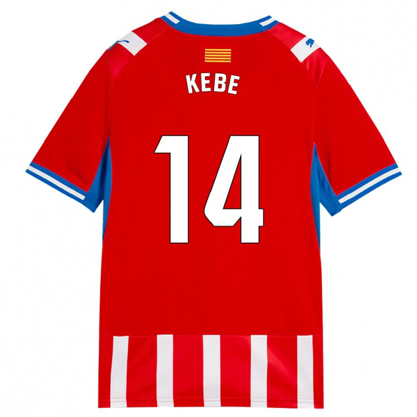 Danxen Kid Moussa Kébé #14 Red White Sky Blue Home Jersey 2026/27 T-Shirt
