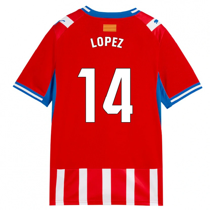Danxen Kid Judith López #14 Red White Sky Blue Home Jersey 2026/27 T-Shirt