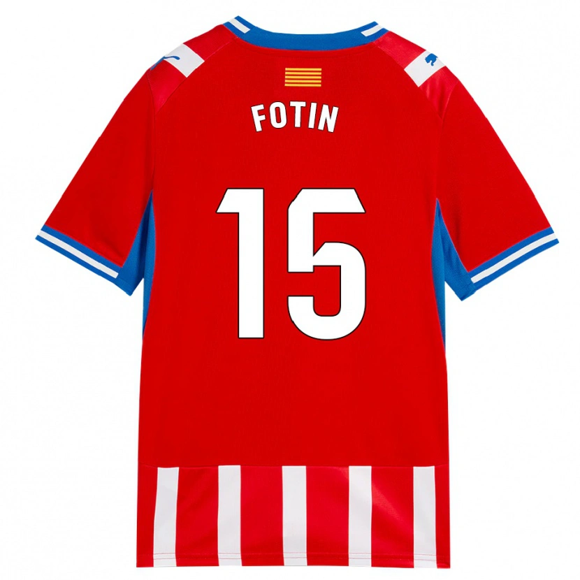 Danxen Kid Rareș Fotin #15 Red White Sky Blue Home Jersey 2026/27 T-Shirt