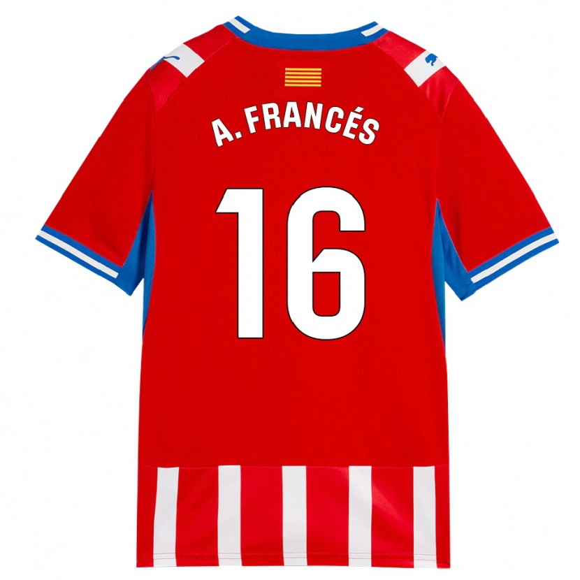 Danxen Kid Alejandro Francés #16 Red White Sky Blue Home Jersey 2026/27 T-Shirt