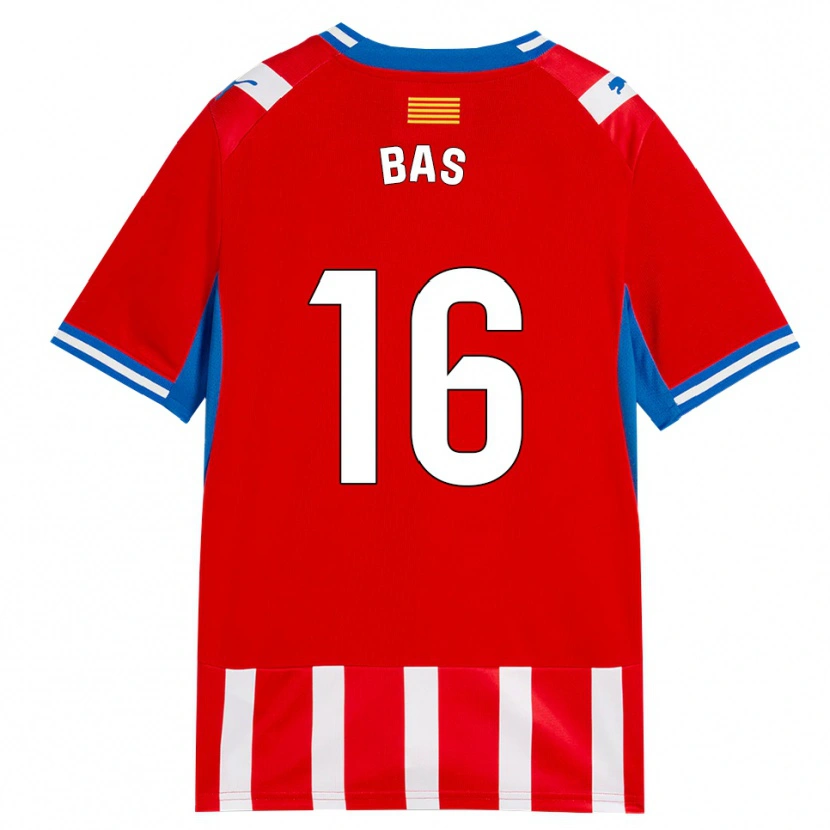 Danxen Kid Jordi Bas #16 Red White Sky Blue Home Jersey 2026/27 T-Shirt