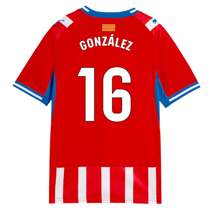 Danxen Kid Lau González #16 Red White Sky Blue Home Jersey 2026/27 T-Shirt