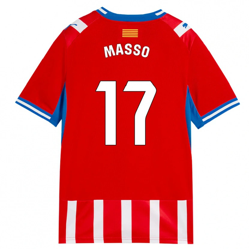 Danxen Kid Ainoa Massó #17 Red White Sky Blue Home Jersey 2026/27 T-Shirt