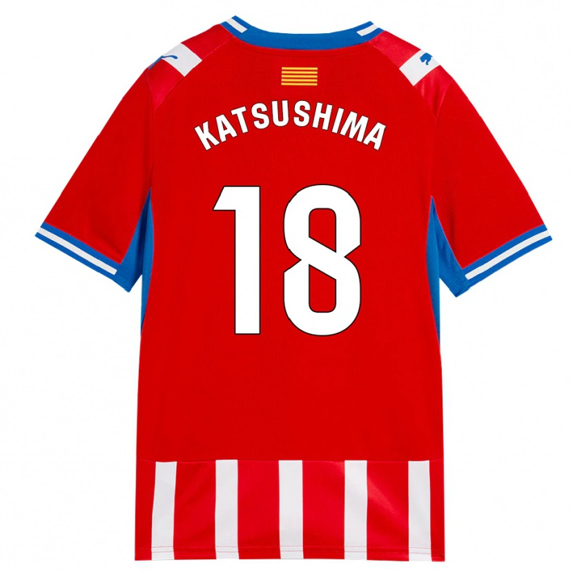 Danxen Kid Shinnosuke Katsushima #18 Red White Sky Blue Home Jersey 2026/27 T-Shirt