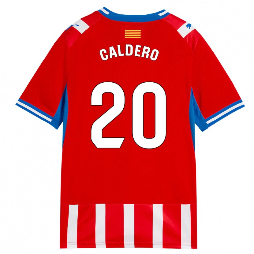 Danxen Kid Nil Caldero #20 Red White Sky Blue Home Jersey 2026/27 T-Shirt