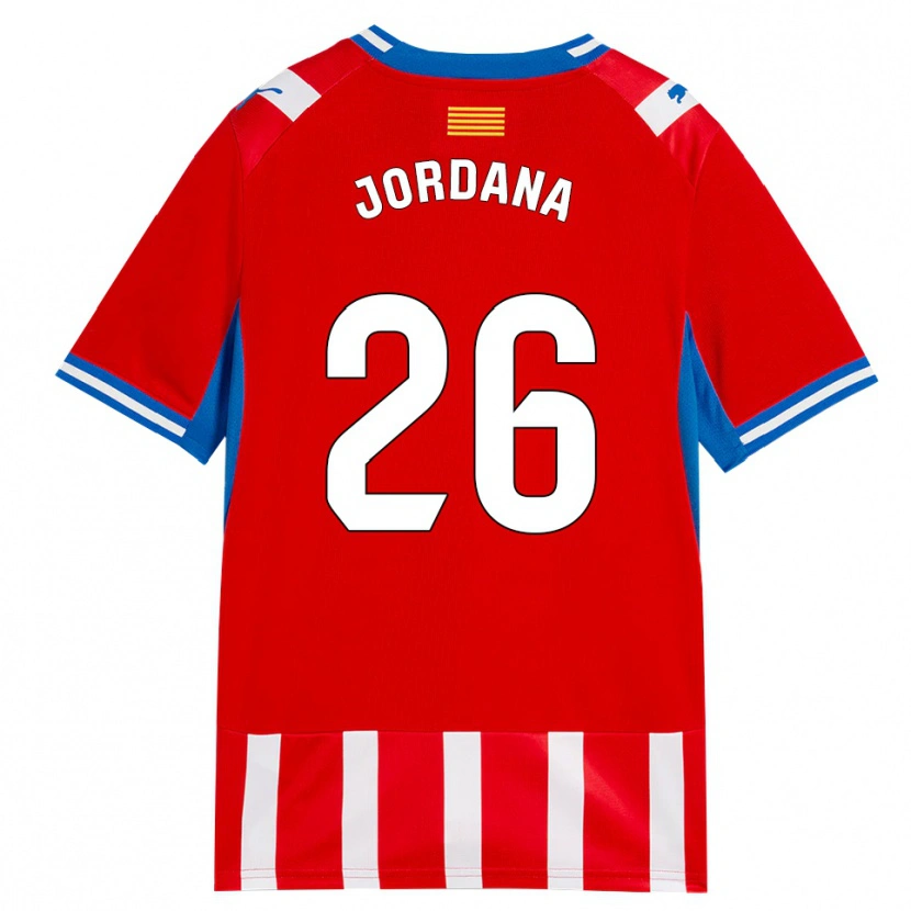 Danxen Kid Gibert Jordana #26 Red White Sky Blue Home Jersey 2026/27 T-Shirt