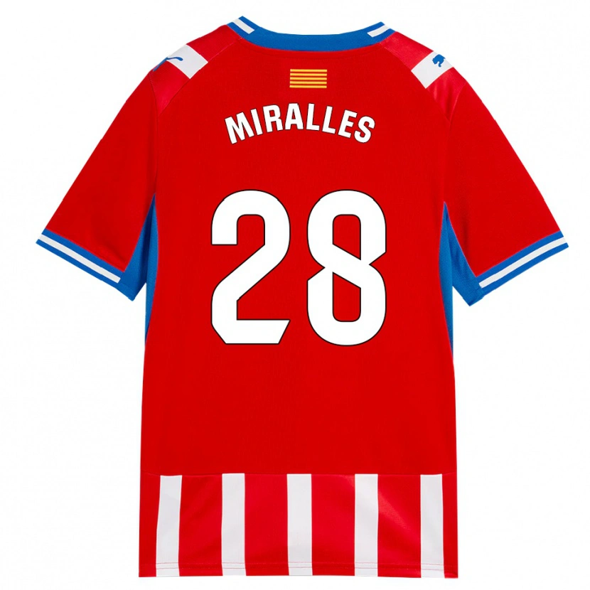 Danxen Kid Diego Miralles #28 Red White Sky Blue Home Jersey 2026/27 T-Shirt