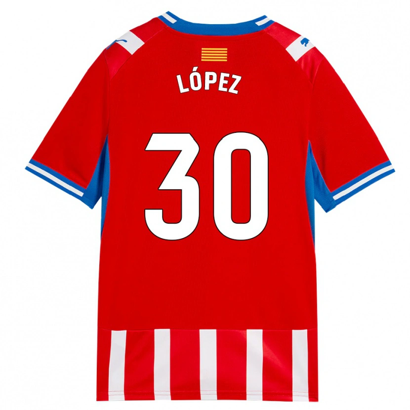 Danxen Kid Pau López #30 Red White Sky Blue Home Jersey 2026/27 T-Shirt