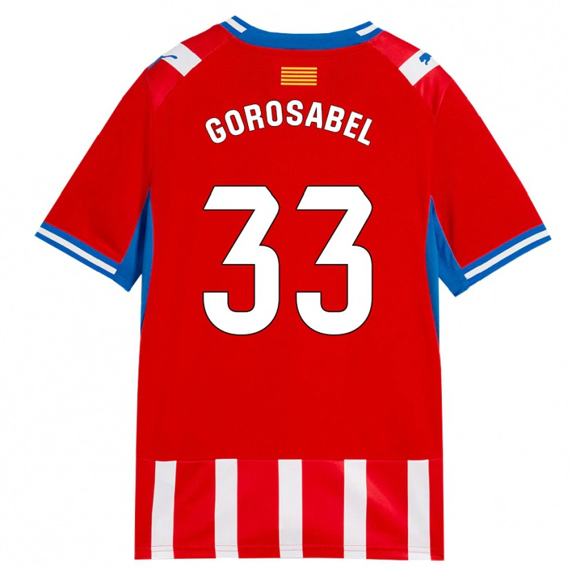 Danxen Kid Jakes Gorosabel #33 Red White Sky Blue Home Jersey 2026/27 T-Shirt
