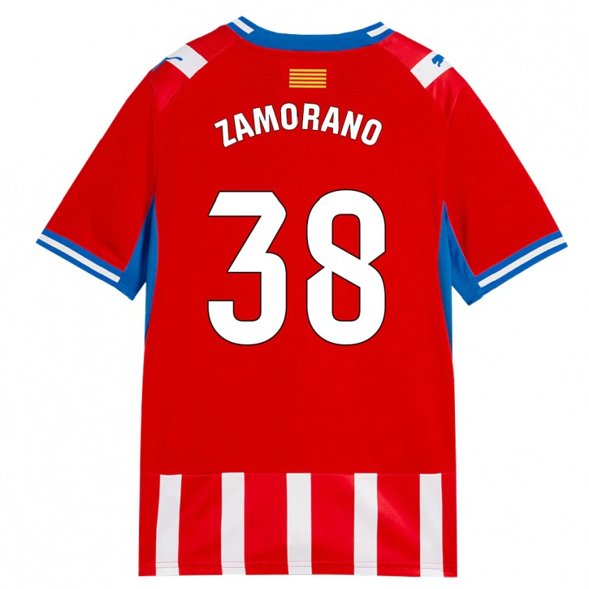 Danxen Kid Holmes Zamorano #38 Red White Sky Blue Home Jersey 2026/27 T-Shirt