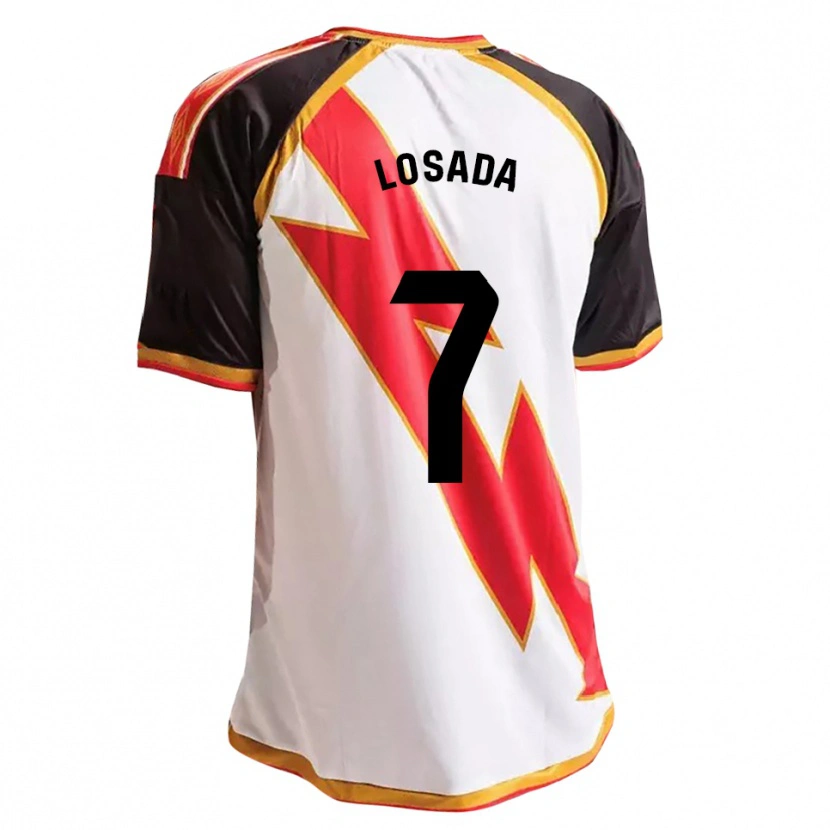 Danxen Kid Juan Losada #7 Black Red White Gold Home Jersey 2026/27 T-Shirt