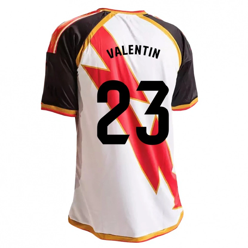 Danxen Kid Óscar Valentín #23 Black Red White Gold Home Jersey 2026/27 T-Shirt