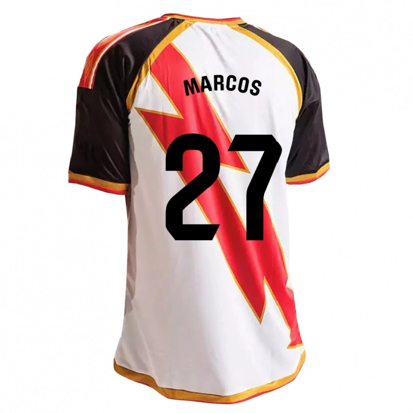 Danxen Kid Álvaro Marcos #27 Black Red White Gold Home Jersey 2026/27 T-Shirt