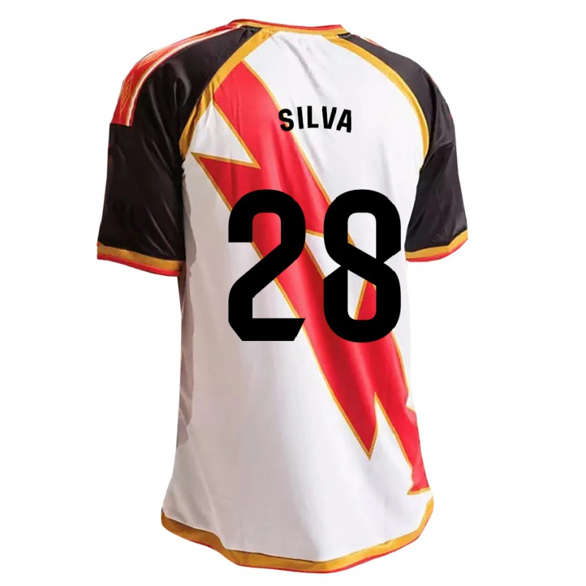 Danxen Kid Santiago Silva #28 Black Red White Gold Home Jersey 2026/27 T-Shirt