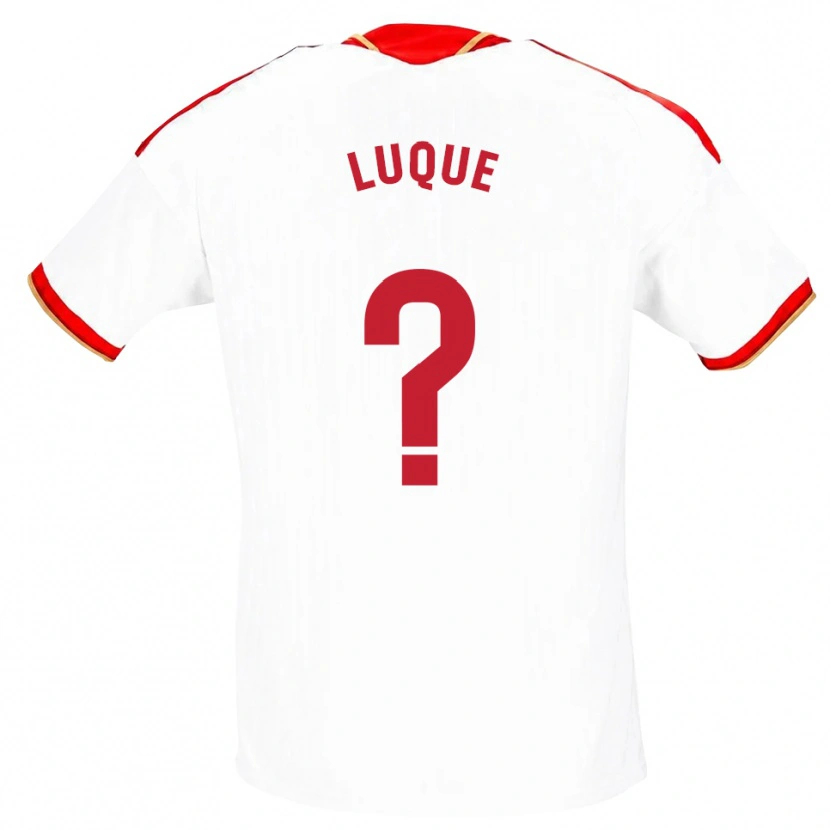 Danxen Kid Bruno Luque #0 White Red Home Jersey 2026/27 T-Shirt