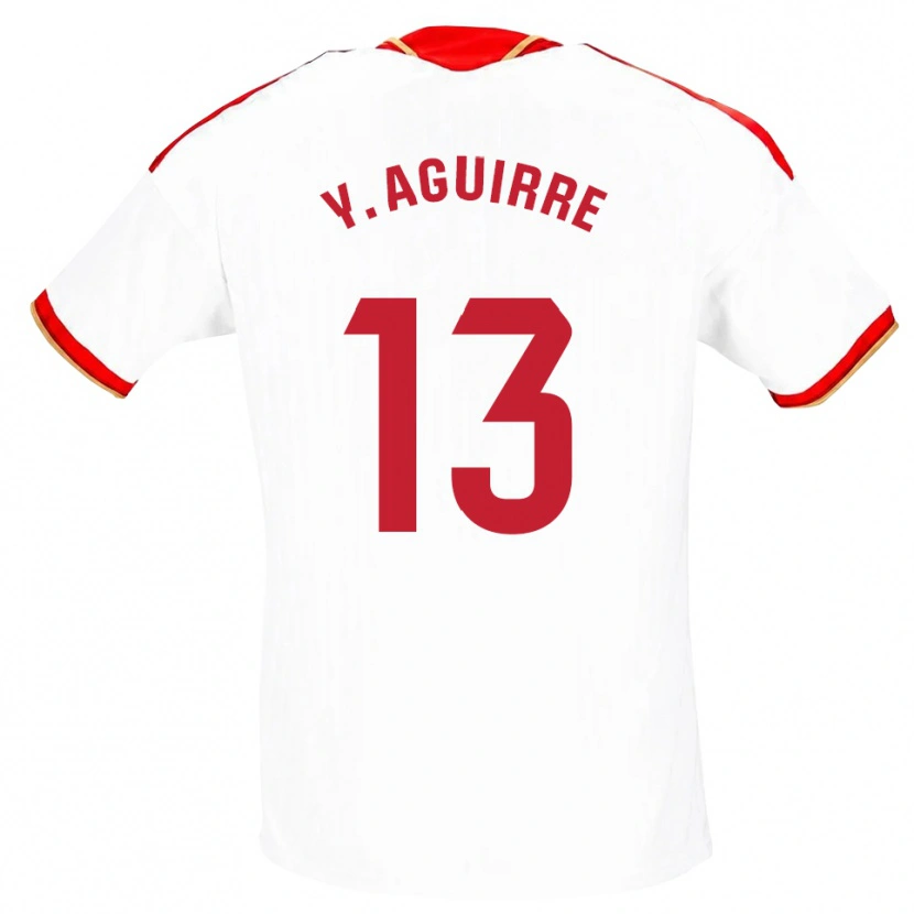 Danxen Kid Yolanda Aguirre Gutiérrez #13 White Red Home Jersey 2026/27 T-Shirt