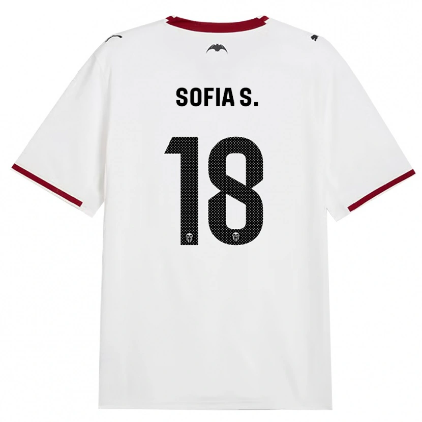Danxen Kid Sofia Silva #18 Black White Red Yellow Home Jersey 2026/27 T-Shirt