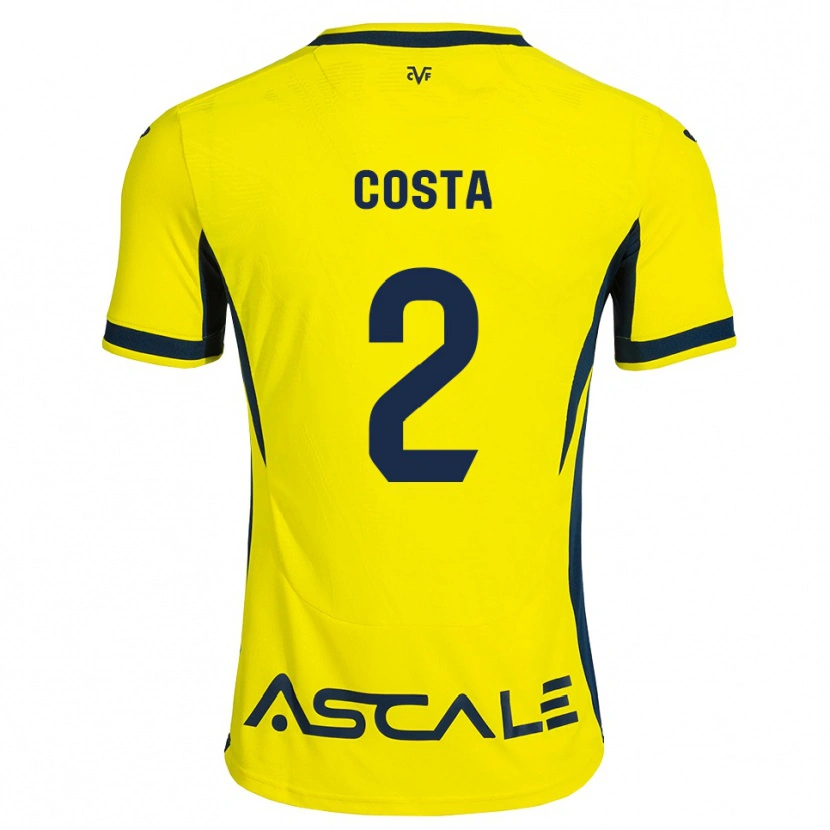 Danxen Kid Logan Costa #2 Yellow Black Red Home Jersey 2026/27 T-Shirt