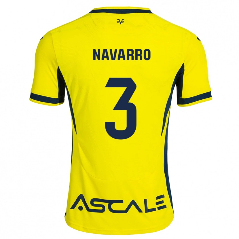 Danxen Kid Pablo Navarro #3 Yellow Black Red Home Jersey 2026/27 T-Shirt