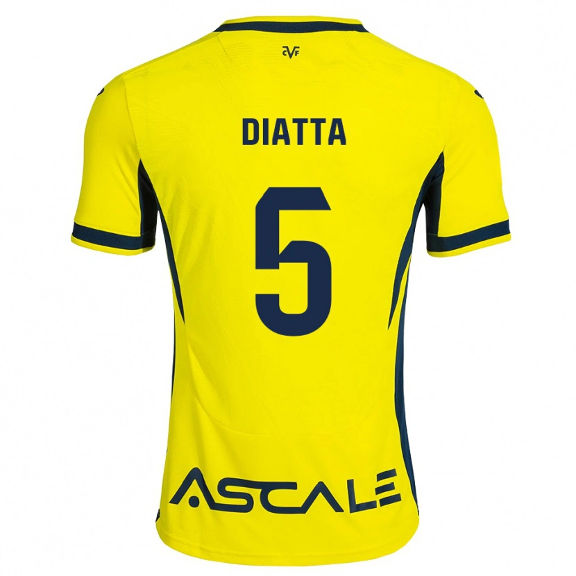 Danxen Kid Alassane Diatta #5 Yellow Black Red Home Jersey 2026/27 T-Shirt