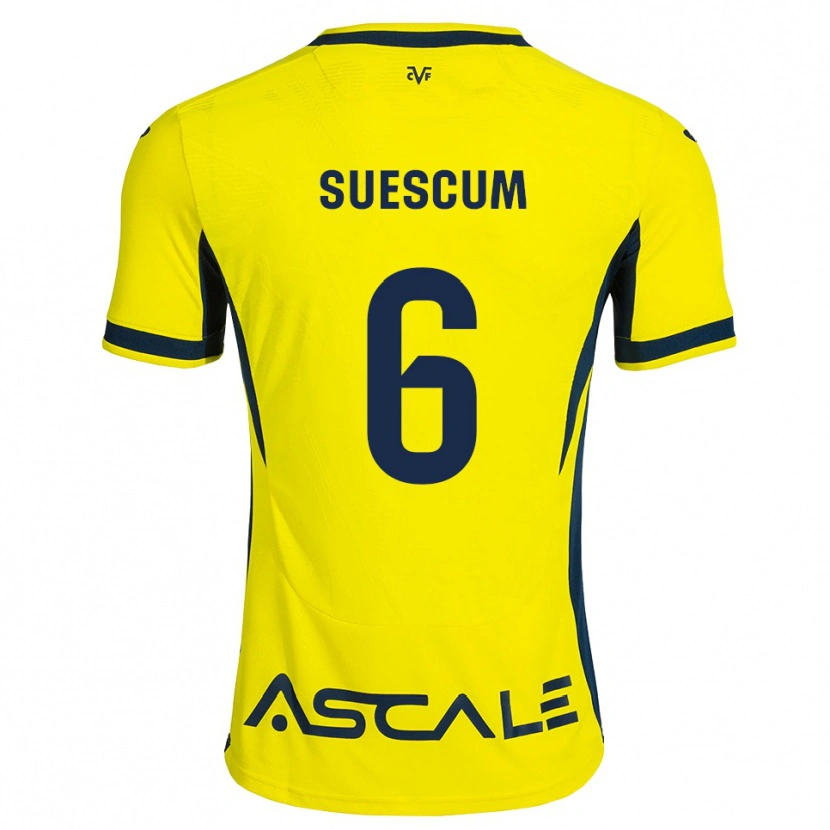 Danxen Kid Hugo Suescum #6 Yellow Black Red Home Jersey 2026/27 T-Shirt