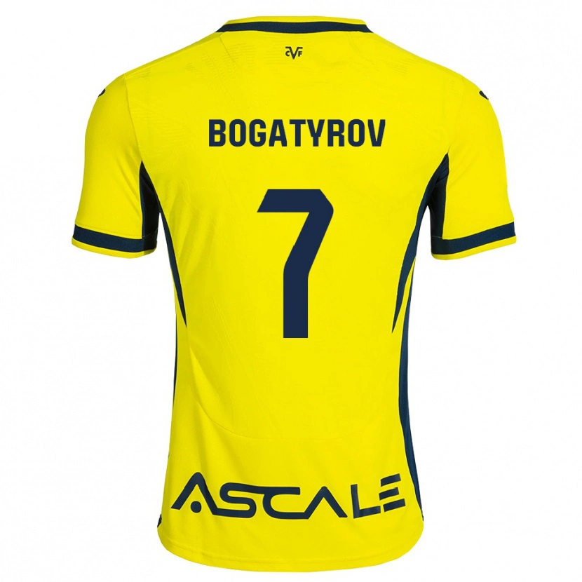 Danxen Kid Vladyslav Bogatyrov #7 Yellow Black Red Home Jersey 2026/27 T-Shirt