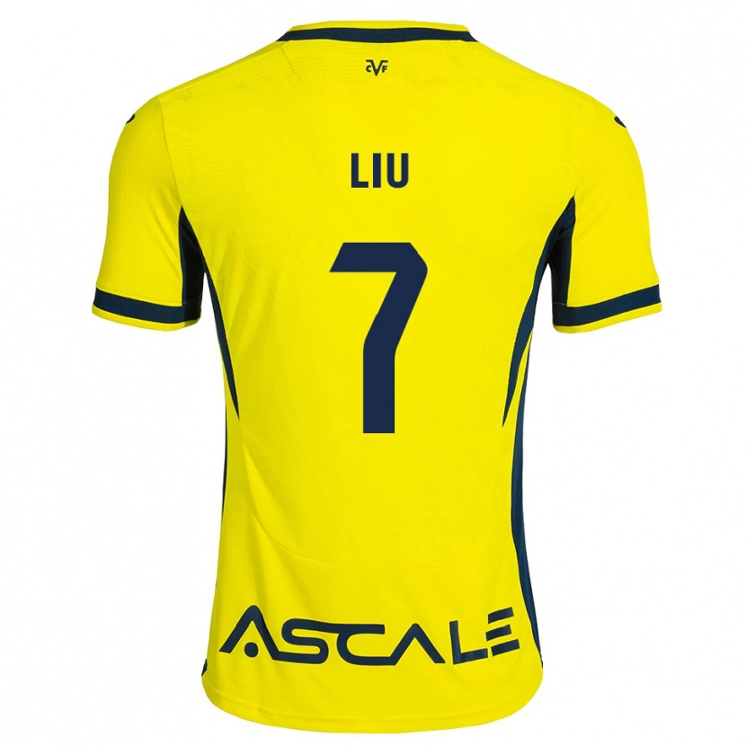 Danxen Kid Kaiyuan Liu #7 Yellow Black Red Home Jersey 2026/27 T-Shirt