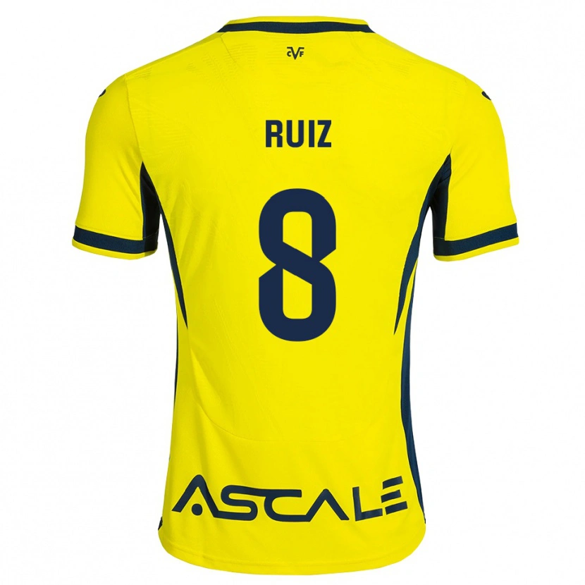 Danxen Kid Adri Ruiz #8 Yellow Black Red Home Jersey 2026/27 T-Shirt