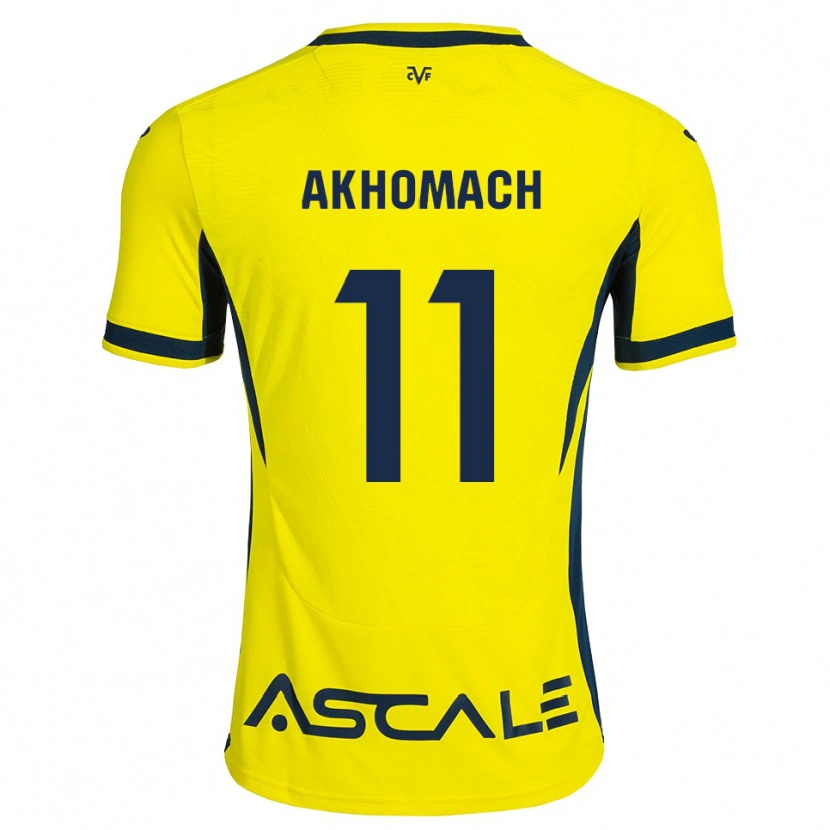 Danxen Kid Ilias Akhomach #11 Yellow Black Red Home Jersey 2026/27 T-Shirt