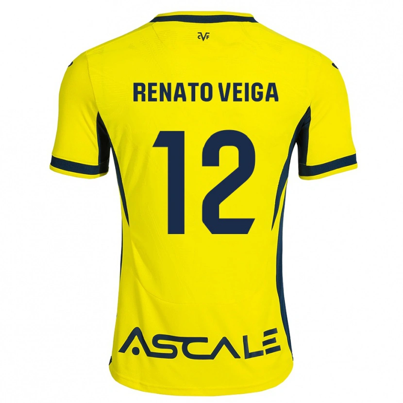 Danxen Kid Renato Veiga #12 Yellow Black Red Home Jersey 2026/27 T-Shirt