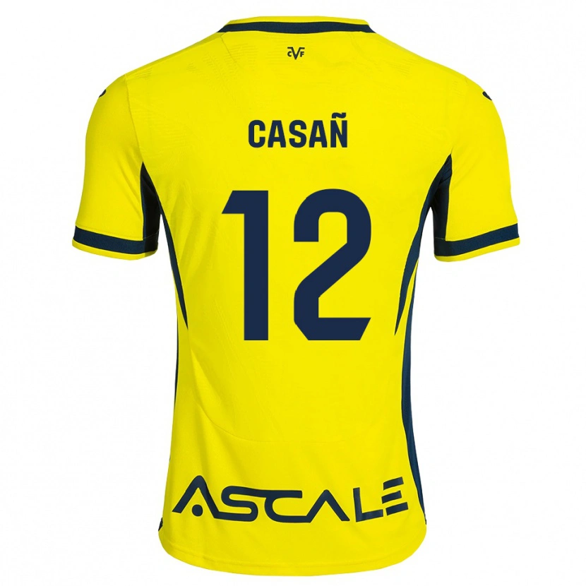 Danxen Kid Jorge Casañ #12 Yellow Black Red Home Jersey 2026/27 T-Shirt