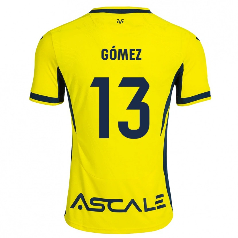 Danxen Kid Rubén Gómez #13 Yellow Black Red Home Jersey 2026/27 T-Shirt